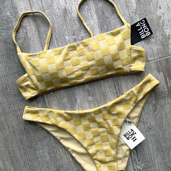 Billabong Other - 🔥🔥BILLABONG - CHECK BRALETTE HIKE BIKINI SET🔥🔥
